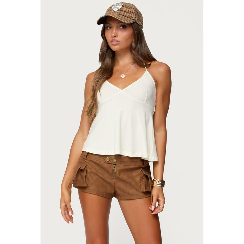 Leonora Halter Babydoll Top