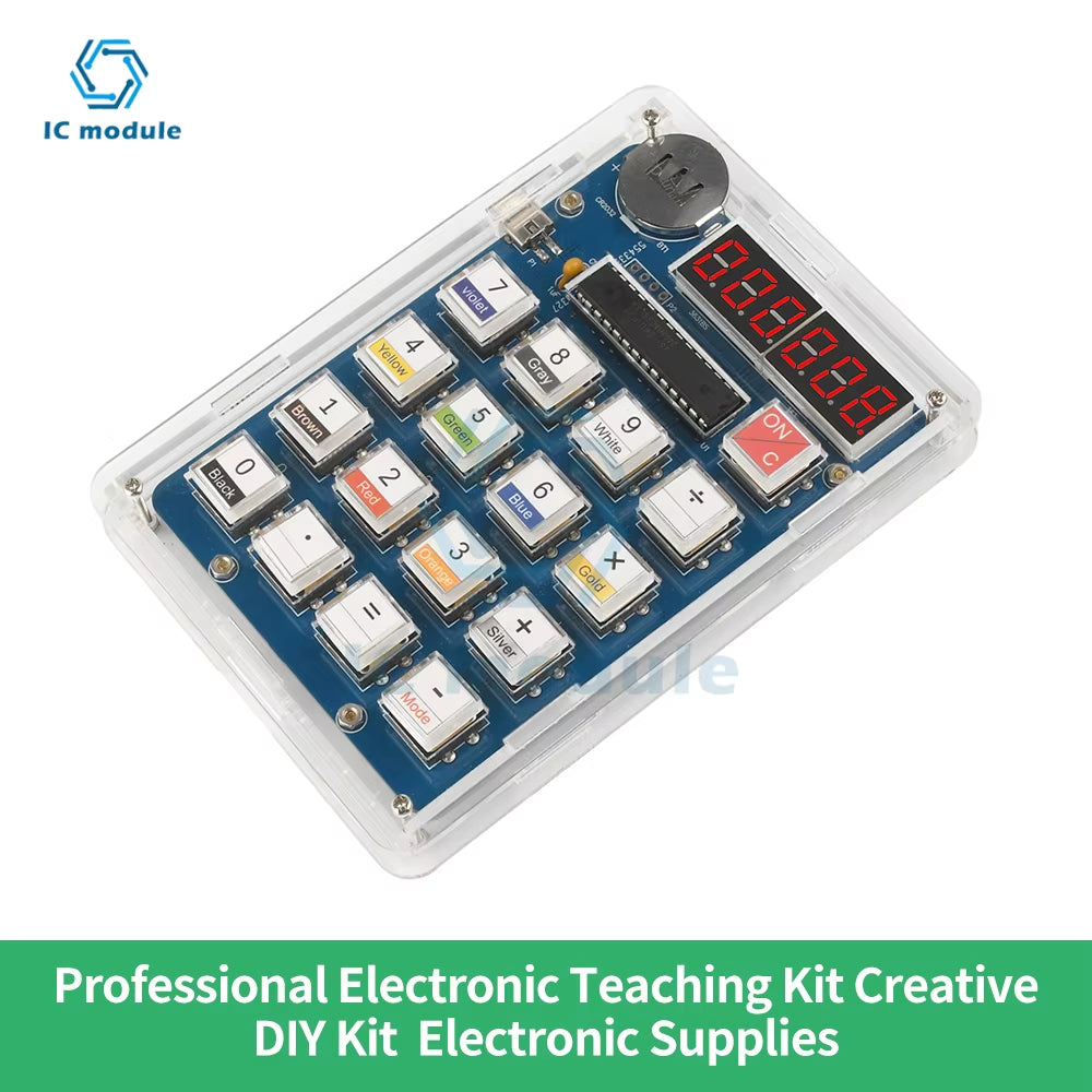 6--Digit Calculator Kit DIY Soldering Practice Kit MCU Soldering Training Experiment Practice DIY Solder Project Electronics Kit