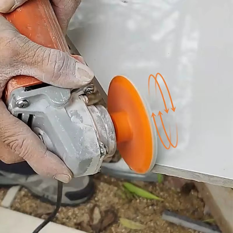 Integrated Stone Trimming/Polishing Disc for M14 Angle Grinder Dry Polishing Marble Ceramic Tile Chamfering Grinding Edge 150#