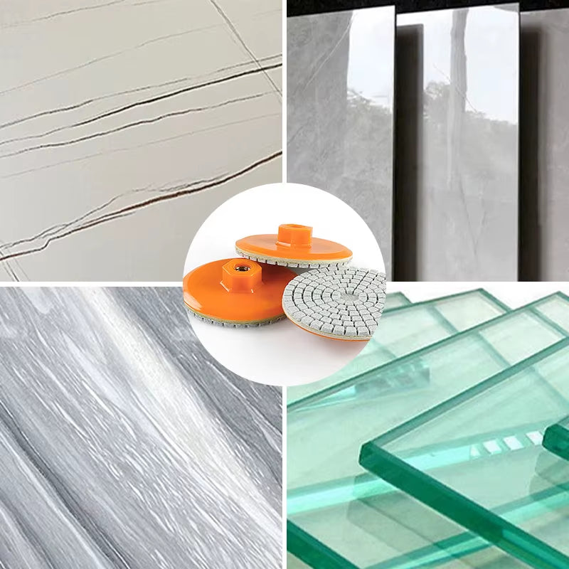 Integrated Stone Trimming/Polishing Disc for M14 Angle Grinder Dry Polishing Marble Ceramic Tile Chamfering Grinding Edge 150#