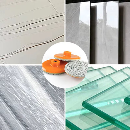 Integrated Stone Trimming/Polishing Disc for M14 Angle Grinder Dry Polishing Marble Ceramic Tile Chamfering Grinding Edge 150#