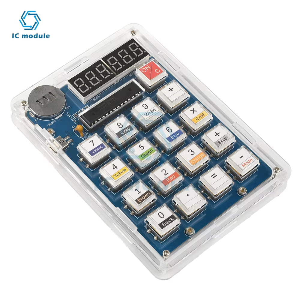 6--Digit Calculator Kit DIY Soldering Practice Kit MCU Soldering Training Experiment Practice DIY Solder Project Electronics Kit