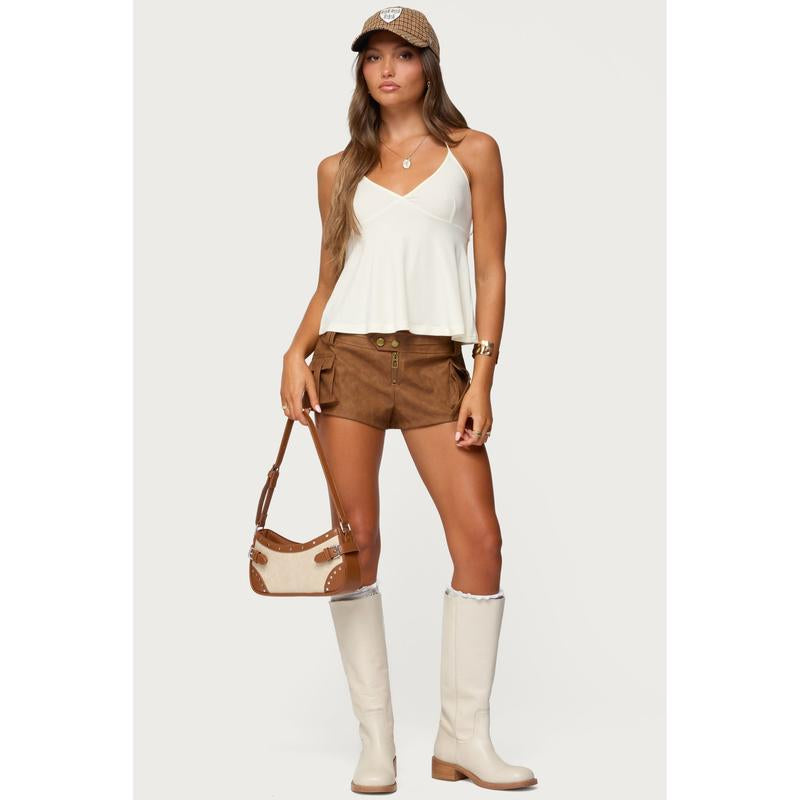 Leonora Halter Babydoll Top