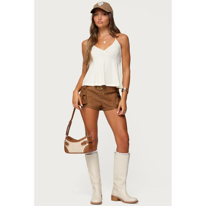 Leonora Halter Babydoll Top