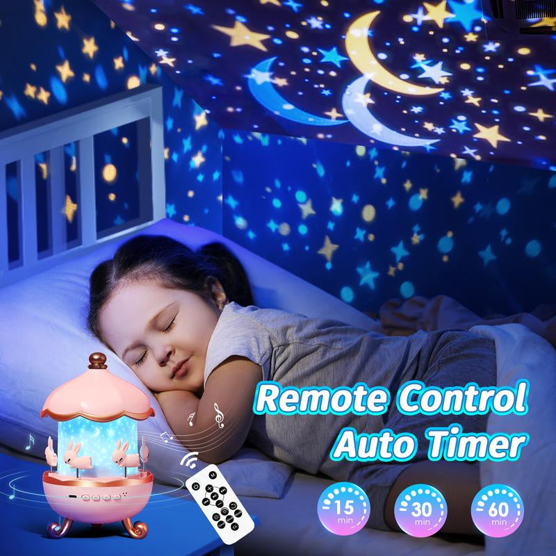 Onefire Kids Night Light，Grandparents Gift，With 15 Films+15 White Noises，Remote Control，Baby Night Light Projector，Perfect Gifts for Kids，Baby Christmas Gifts，Baby Birthday Gifts，For Ages 1-10[Energy Class F]