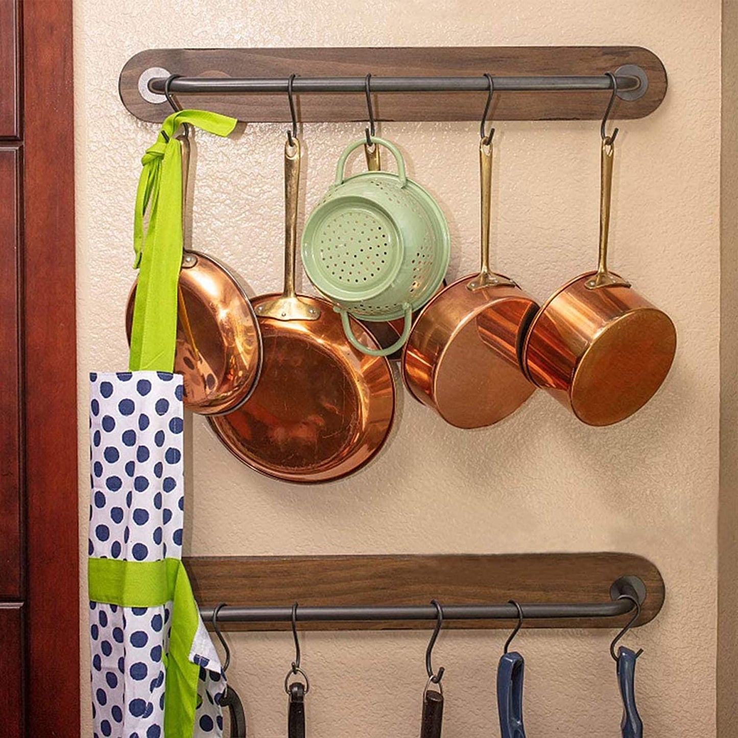 10 Pack 3.5 Inch Heavy Duty S Hooks for Plants, Outdoor, Light, Cup, Large Hangers - Black