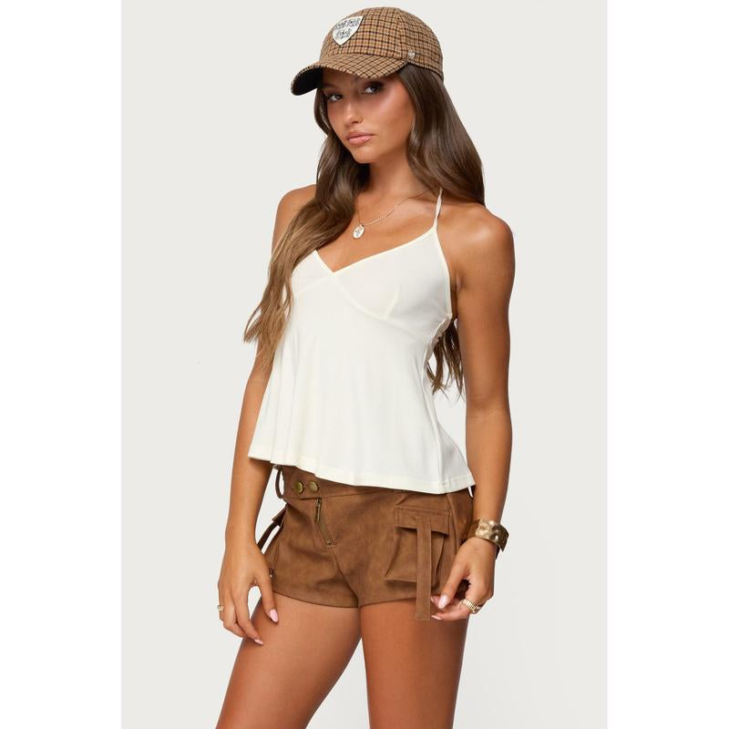 Leonora Halter Babydoll Top