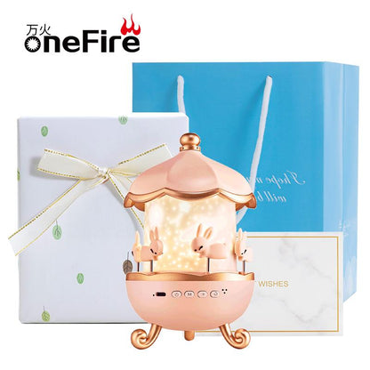 Onefire Kids Night Light，Grandparents Gift，With 15 Films+15 White Noises，Remote Control，Baby Night Light Projector，Perfect Gifts for Kids，Baby Christmas Gifts，Baby Birthday Gifts，For Ages 1-10[Energy Class F]