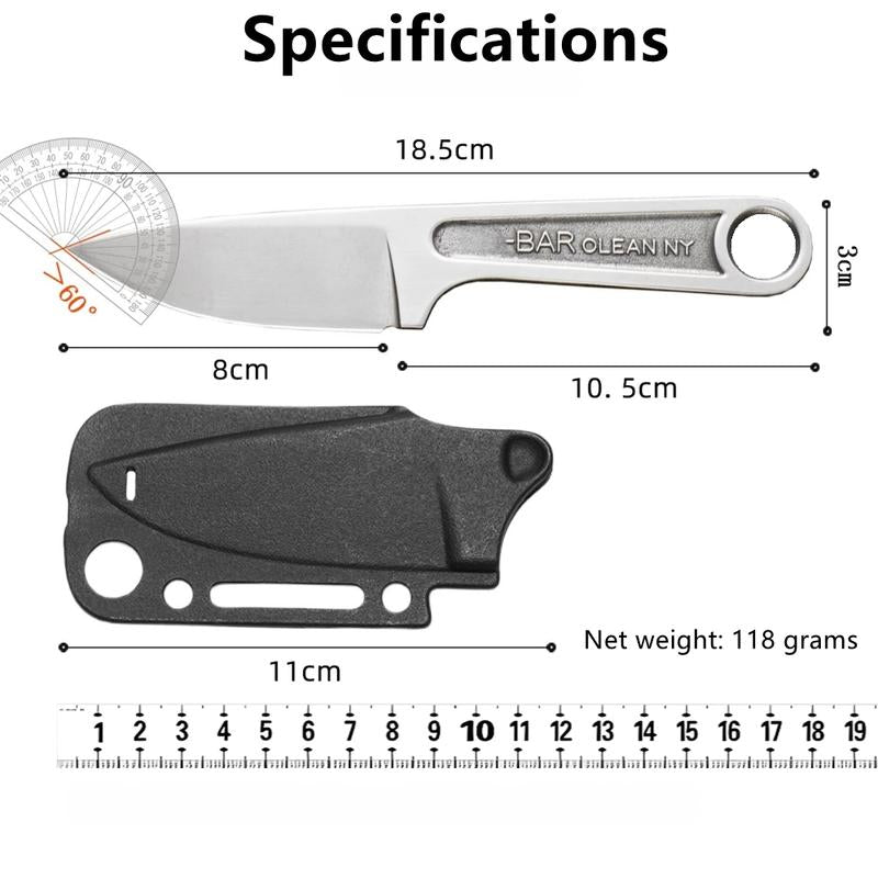 Stainless Steel Knife, ABS Scabbard, Carving Knife, Fruit Knife.