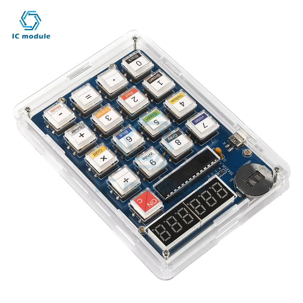 6--Digit Calculator Kit DIY Soldering Practice Kit MCU Soldering Training Experiment Practice DIY Solder Project Electronics Kit